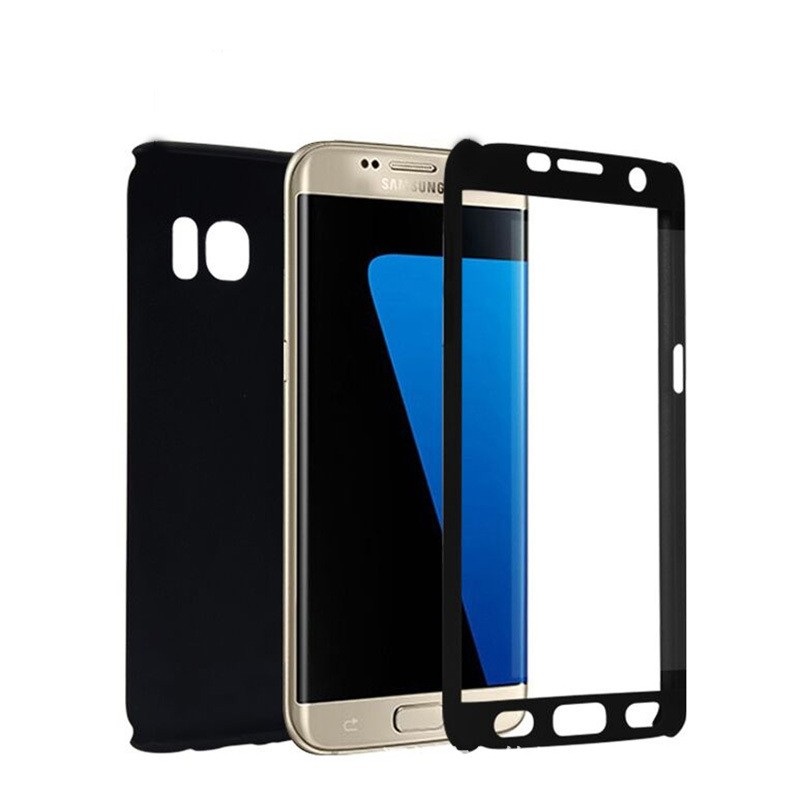 [Hot new products] Samsung S10 mobile phone case J320 matte 360 ​​all-inclusive PC hard shell S5 creative splicing note4 anti-fall protective cover