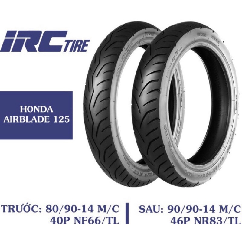 Vỏ lốp xe air blade 125 vision 2021 vario 125/150 ab 125 ab 110 chính hãng irc