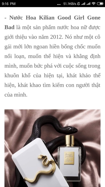 Sharingperfume - nước hoa Kilin Good girl gone bad [Mẫu thử 5-1Oml ]