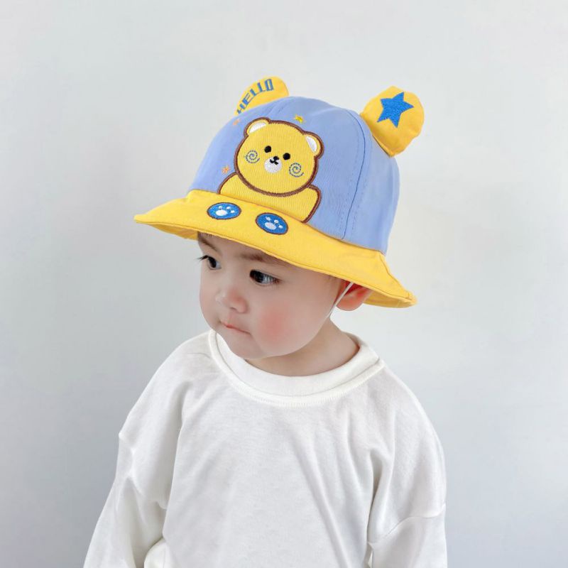 Nón Bucket In Họa Tiết Hoạt Hình Dễ Thương Cho Bé