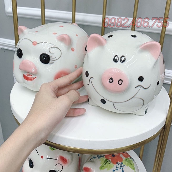 Con heo đất tiết kiệm 2022, lợn sứ đẹp giá rẻ cute dễ thương