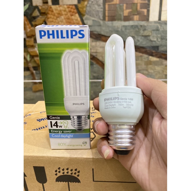 Bóng đèn Compact Philips 14w Genie
