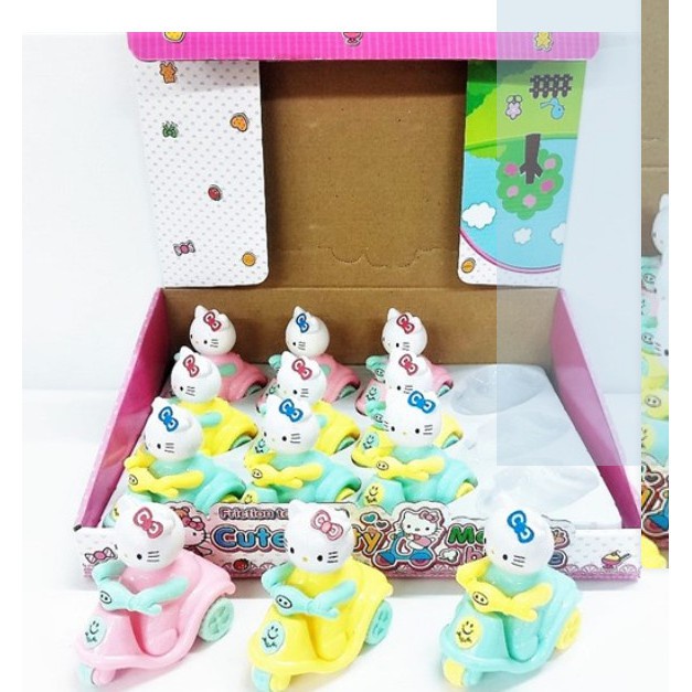 Đồ chơi mèo Kitty / Doraemon chạy xe máy cho bé