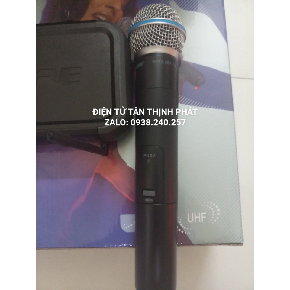 Bộ micro không dây shure BETA 58A loại tốt - shure pgx4 - shure pgx4/beta58a - micro không dây
