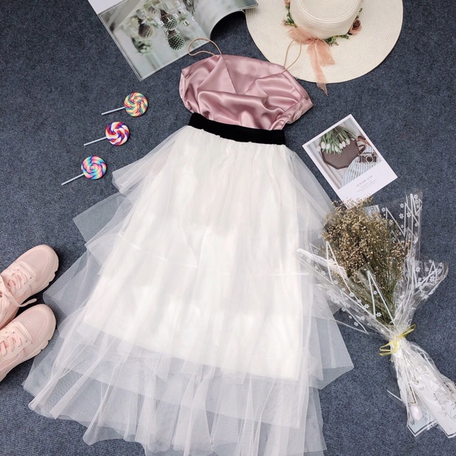 Chân váy voan lưới nhiều tầng siêu xinh | BigBuy360 - bigbuy360.vn