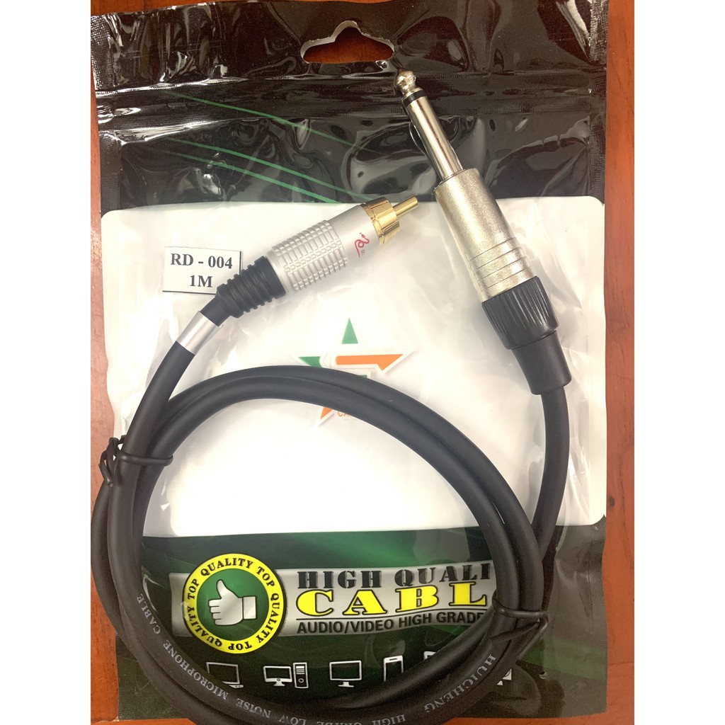 Dây chuyển jack 6 ly ra 1 đầu bông sen Tốt