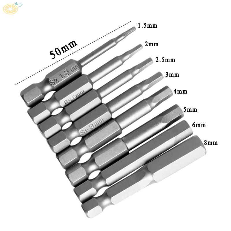 Set 8 Đầu Gắn Mũi Khoan Lục Giác Chuyên Dụng