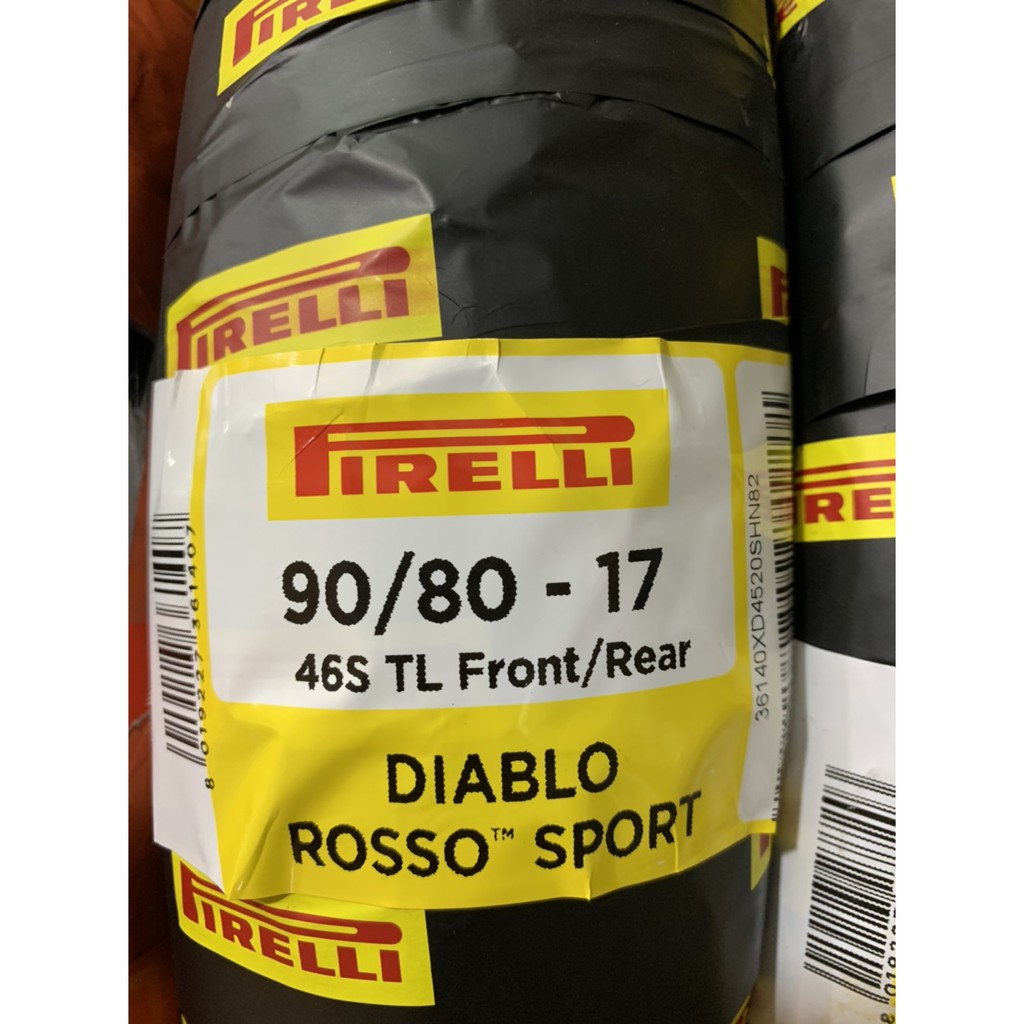 Vỏ Pirelli 120/70-17 Diablo Rosso Sport và các size vỏ khác cùng gai Rosso Sport