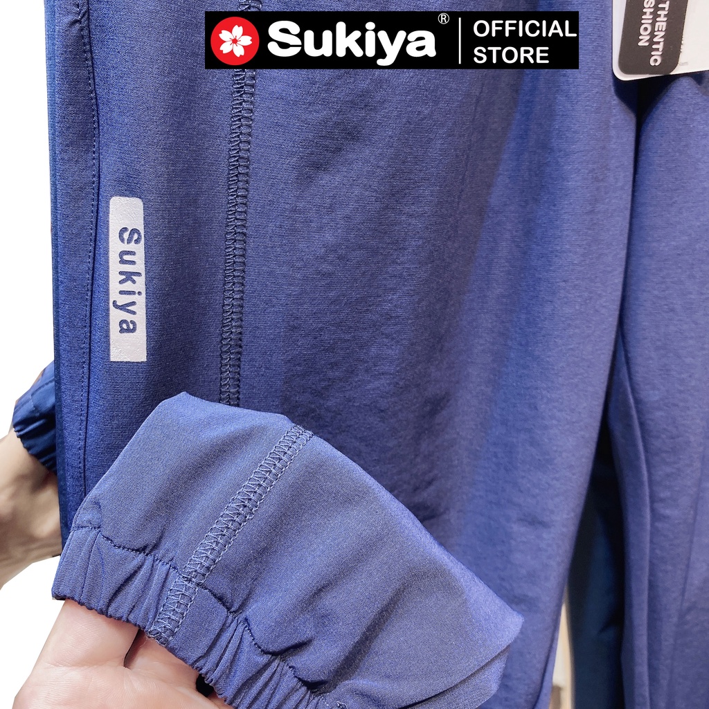 Quần jogger nam SUKIYA thể thao Basic,Chất Vải Gió Mềm,Co Giãn Vận Động Thoải Mái,ống bo chun năng động QTT03