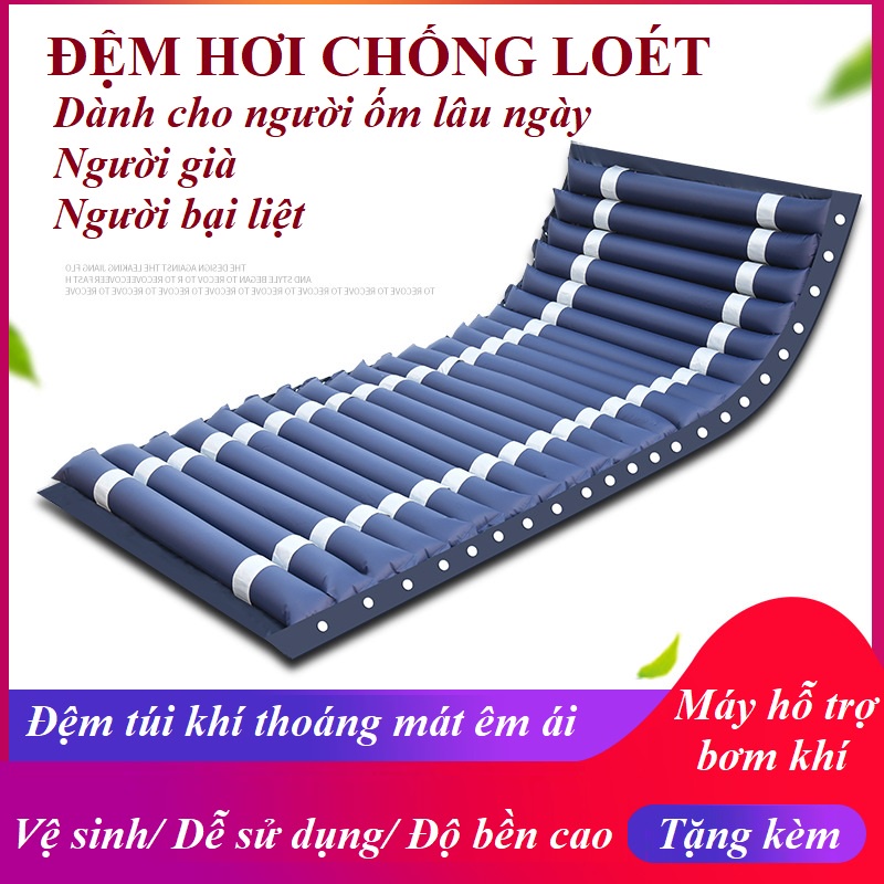 (BẢO HÀNH 1 ĐỔI 1) Đệm hơi chống loét cao cấp cho người già, Nệm hơi cho người bị bại liệt - H1076