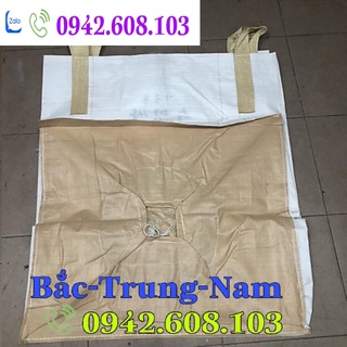 5 bao cẩu hàng 1 tấn bao, tải cẩu miệng rộng đáy xả