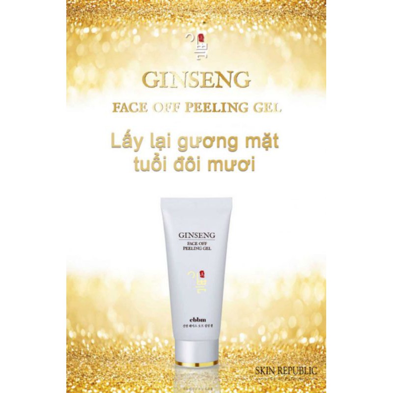 Tẩy Tế Bào Chết Bạch Sâm Ebbm Ginseng Face Off Peeling Gel 100ml