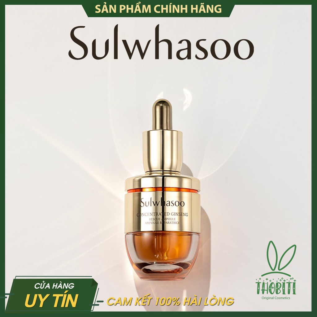 [Sample 3.5g - NEW 2021] Tinh Chất Giải Cứu Làn Da với NHÂN SÂM CÔ ĐẶC SULWHASOO Concentrated Ginseng Rescue Ampoule