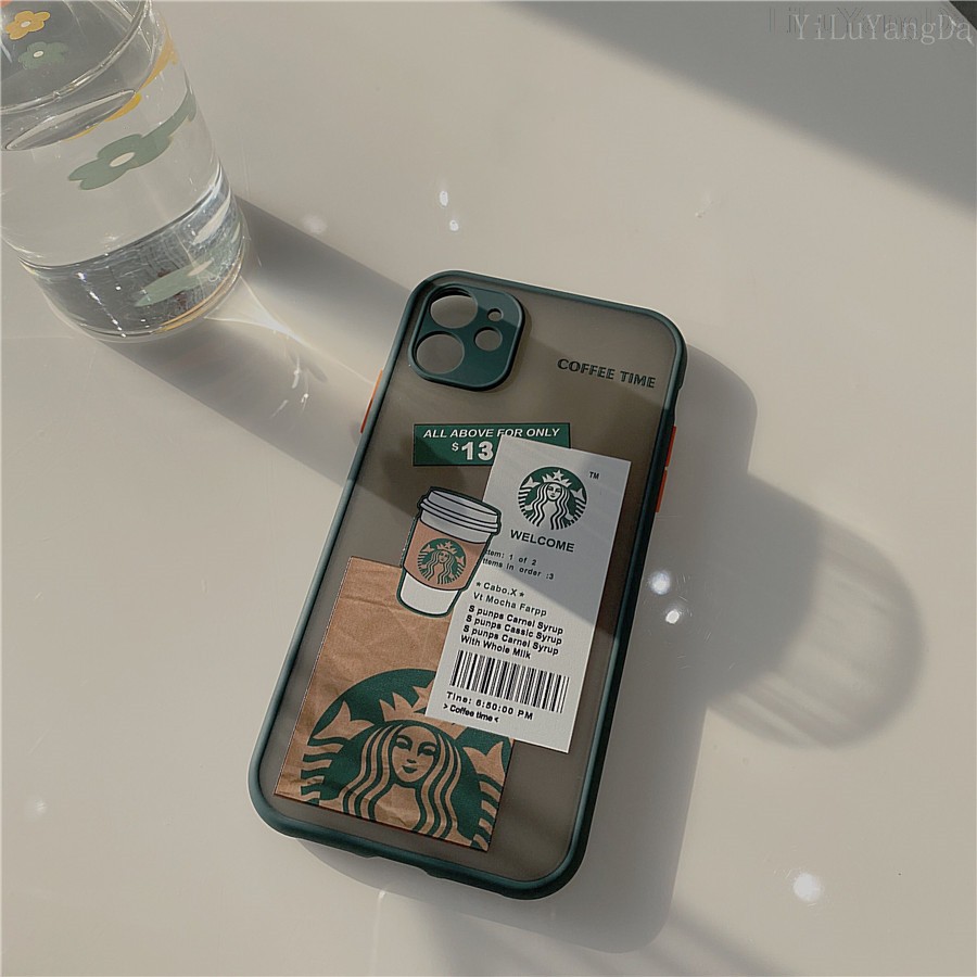 Ốp Điện Thoại Dẻo Họa Tiết Starbucks Hoạt Hình Cho iPhone 7 8 Plus X XR XS 11 12 Mini 13 14 Plus 14 Pro Max SE 2020