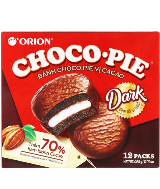 HỘP BÁNH CHOCOPIE ORION 12 BÁNH/HỘP