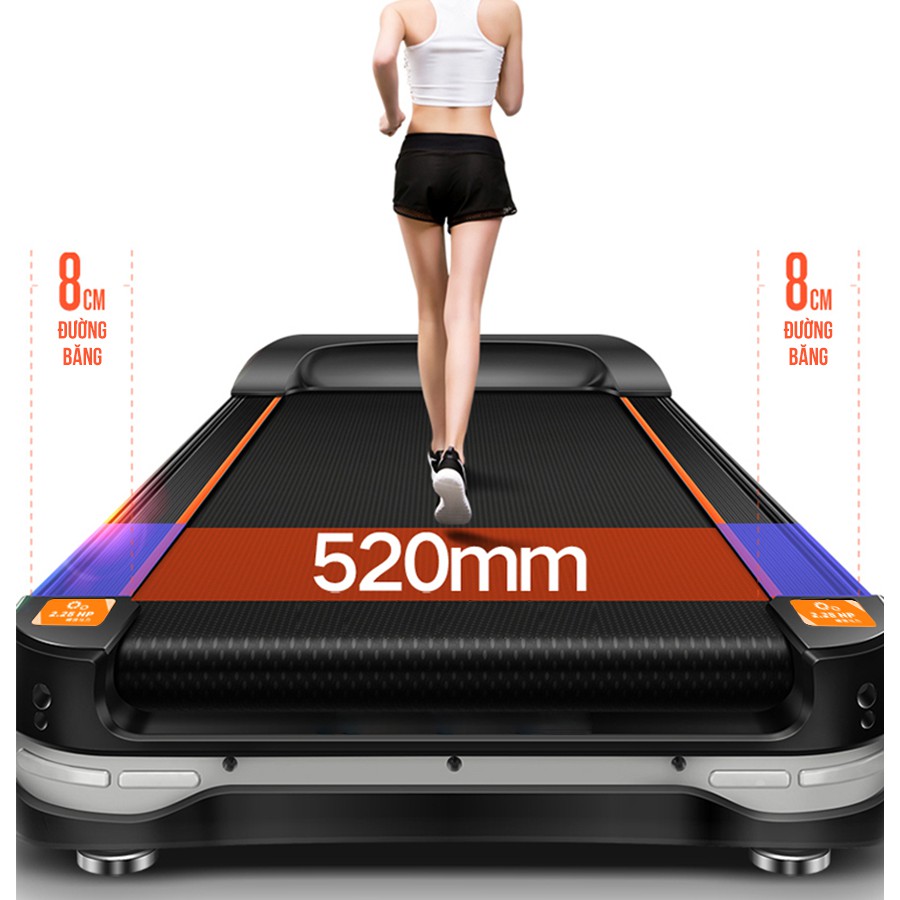 Máy chạy bộ tại nhà Kingsport BK-2034 đa năng có chức nâng dốc tự động, kèm theo đai massage và thanh gập bụng