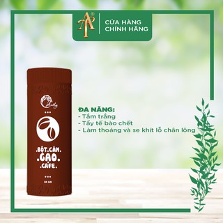 Bột Cám Gạo Cafe (rửa mặt/đắp mặt nạ) - AnThy Organic.