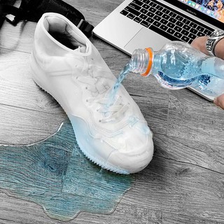 Bọc giày khi đi mưa bằng silicon siêu dai màu trắng, xanh | BigBuy360 - bigbuy360.vn