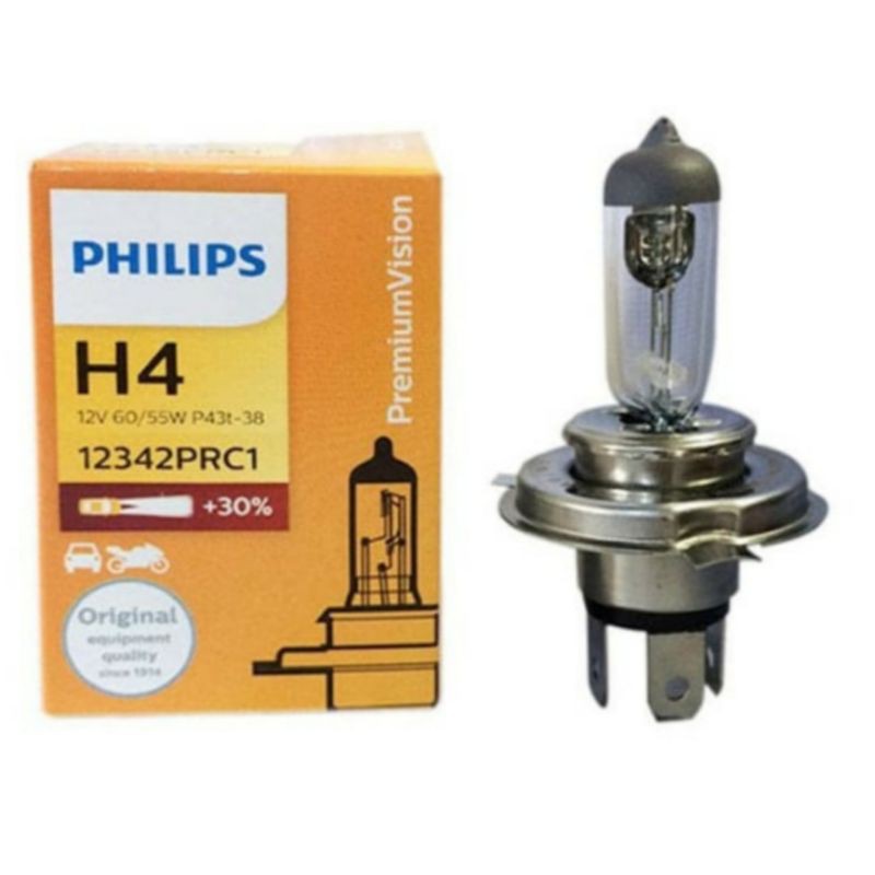 Bóng Đèn Philips Tiêu Chuẩn H4 12v 60 / 55w P43T