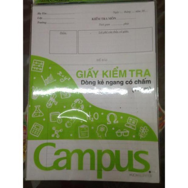 Giấy kiểm tra campus có chấm kẻ ngang