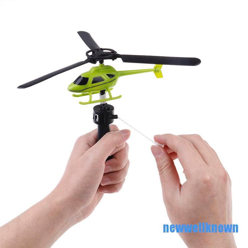 [newwellknown 0610] Children aviation model handle pull plane outdoor toys for baby helicopter toy