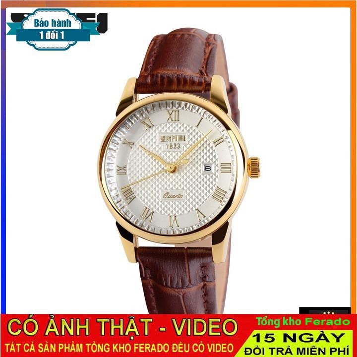[ xả kho ] ĐỒNG HỒ NAM SKMEI 9058 DÂY DA CHÍNH HÃNG, CHỐNG NƯỚC VÀ CHỐNG XƯỚC