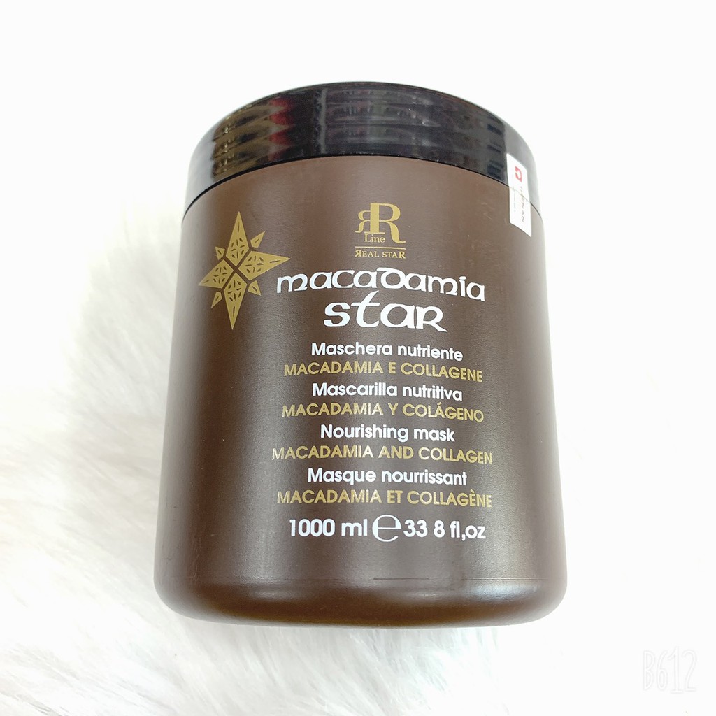 HẤP DẦU PHỤC HỒI &amp; TÁI TẠO TÓC MACADAMIA COLLAGEN STAR 1000ML