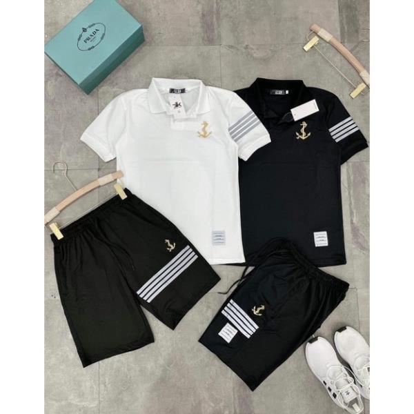 Set bộ đồ hè nam, bộ thể thao nam cổ polo ,logo thêu chất cá xấu dày bền mịn, thấm hút mòi hôi ⚡