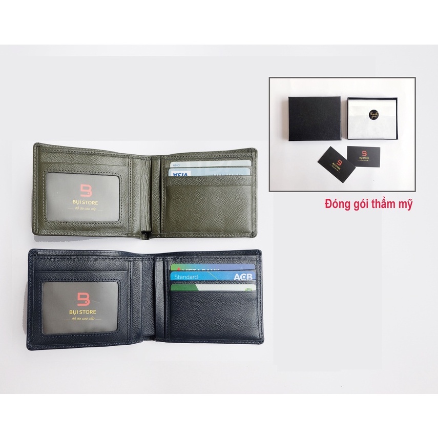 Ví nam Safiano, ví nam da bò thật cao cấp bảo hành 2 năm