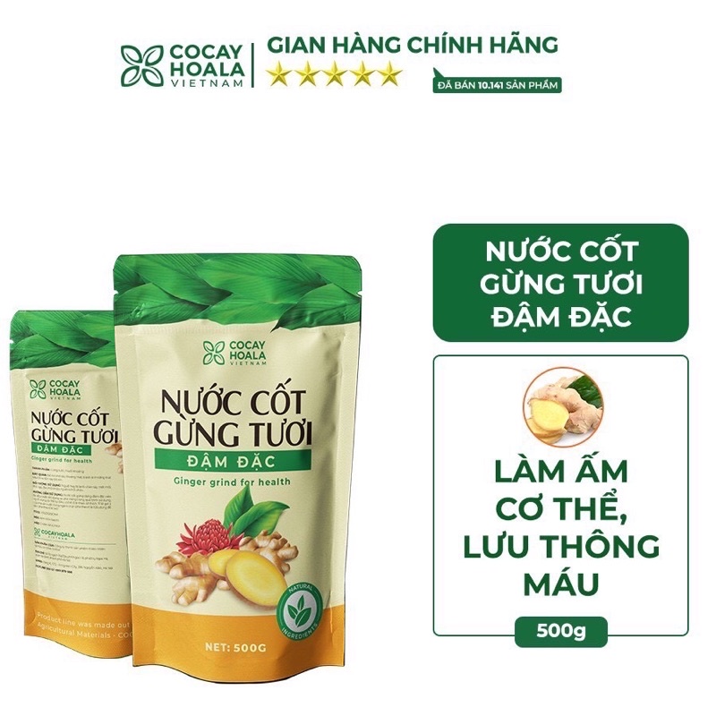 Nước cốt gừng tươi chiết xuất gửng nguyên chất đậm đặc 500ml