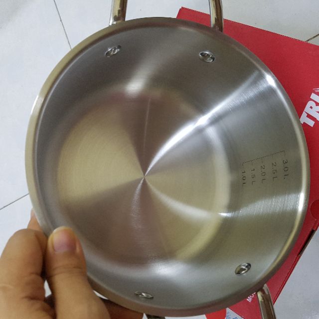 NỒI INOX 3 LỚP ĐÁY LIỀN VUNG KÍNH TRI-MAX 16CM, 18CM, 20CM, 24CM, 26CM, 28CM EL-3731/EL3732/EL3733/EL3734/EL3735/EL3736