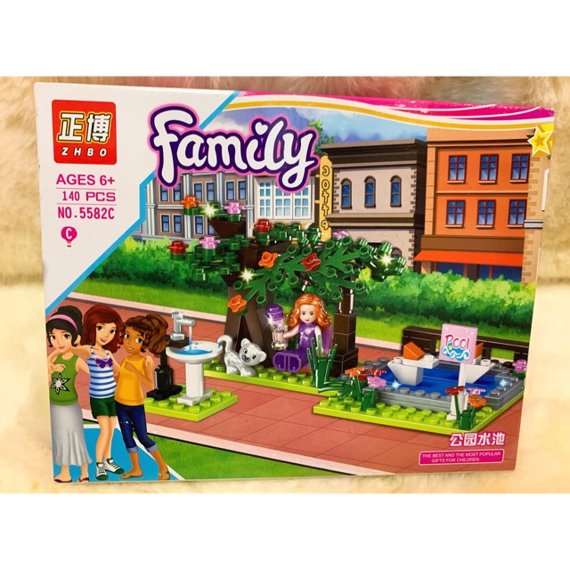 Đồ Chơi Lắp Ráp, Xếp Hình Family Công Viên Thú Cưng 5582C-140 mảnh