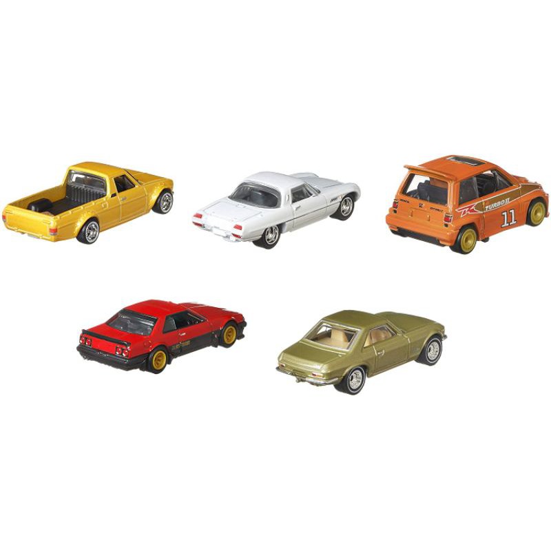 Bộ 5 Xe mô hình Hot Wheels 1/64 Car Culture series Japan History 3