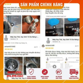 Máy Xay Thịt, Máy Xay Cầm Tay 300W 4 Lưỡi Đa Năng, Máy Xay Sinh Tố Cầm Tay Cối Inox 304