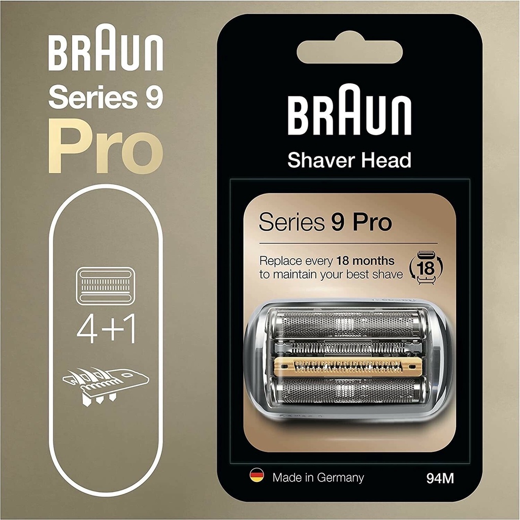 Đầu máy cạo râu thay thế Braun Series 9 Pro Cassette 94M Bạc