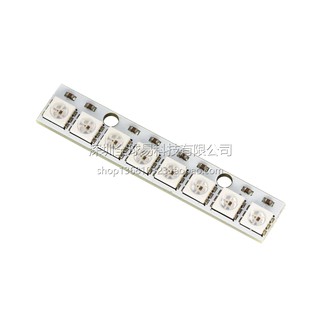 Module led neopixel full color ws2812 5050 rgb led dạng thẳng 1x8