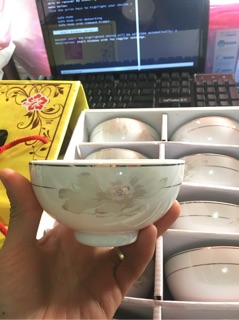 Bộ 10 chiếc bát hàng bát tràng cao cấp