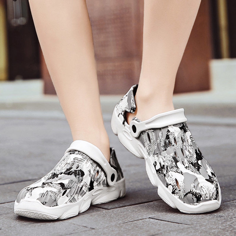 Dép Sandal Đục Lỗ Thoáng Khí Chống Trượt Cỡ Lớn 45 Plus 46 Plus Fat 47 48 Thời Trang Mùa Hè Cho Nam