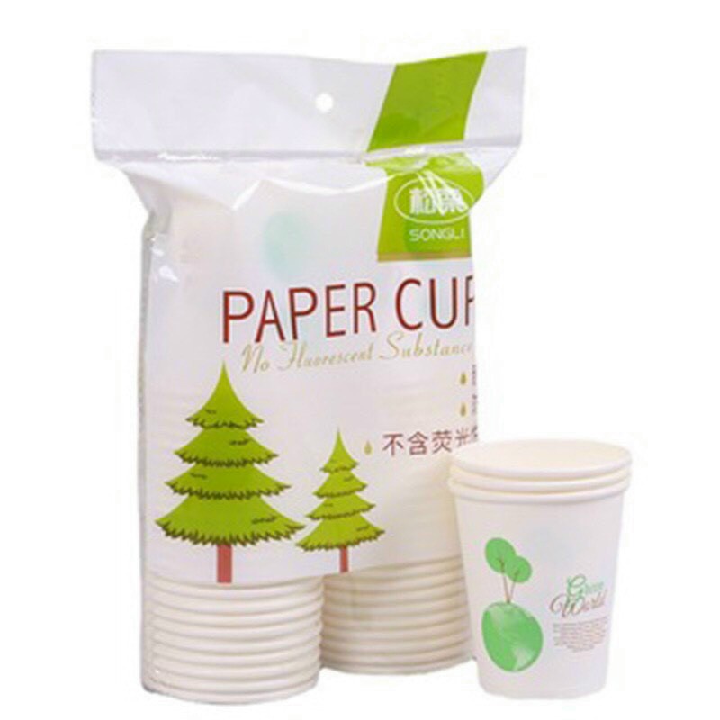 Túi 50 ly, cốc giấy chịu nhiệt 250ml