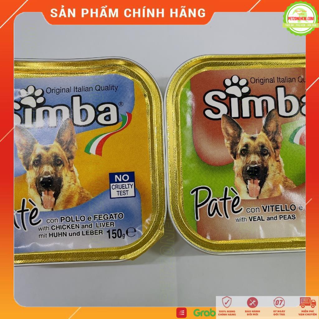 Pate Simba 150g dành cho chó⚜️ FREESHIP ⚜️ 2 vị - dinh dưỡng - khoáng chất - vitamin - thèm ăn - chính hãng Ý