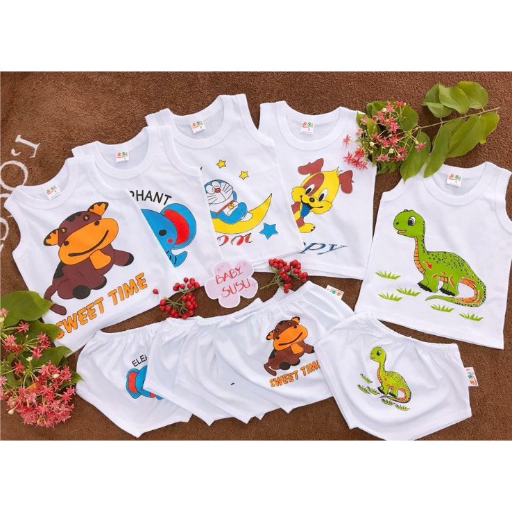 COMBO 5 Bộ Quần Áo SÁT NÁCH Cater Đẹp Cho Bé