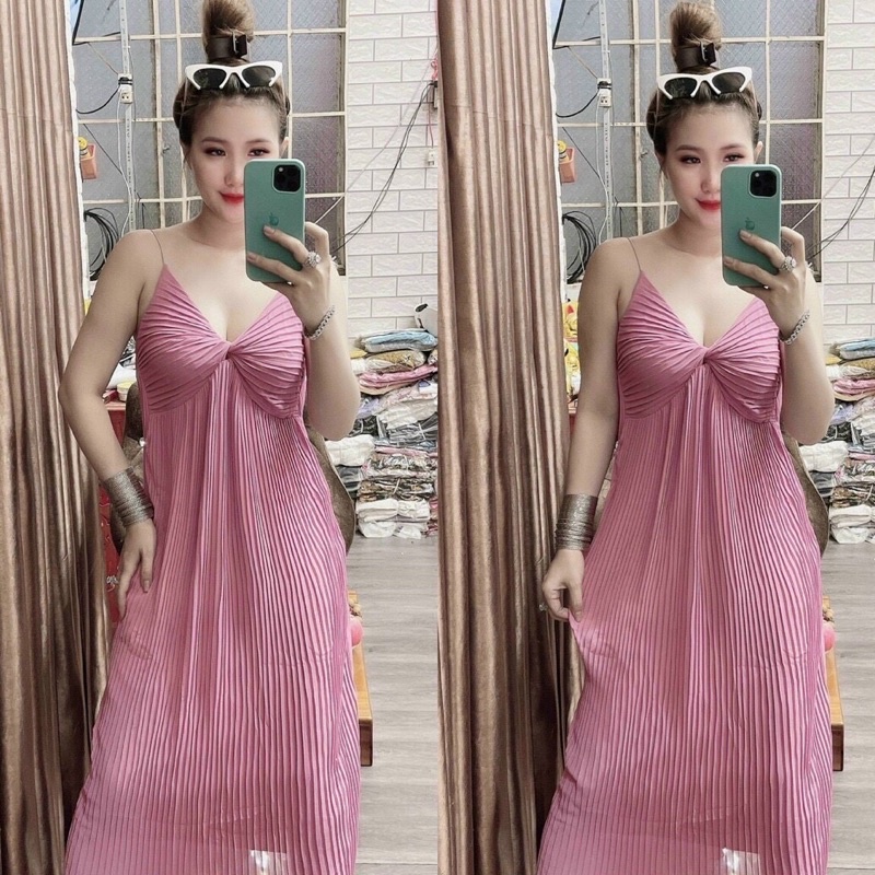 ĐẦM dập li 2 dây xoắn ngực 🥰🥰
