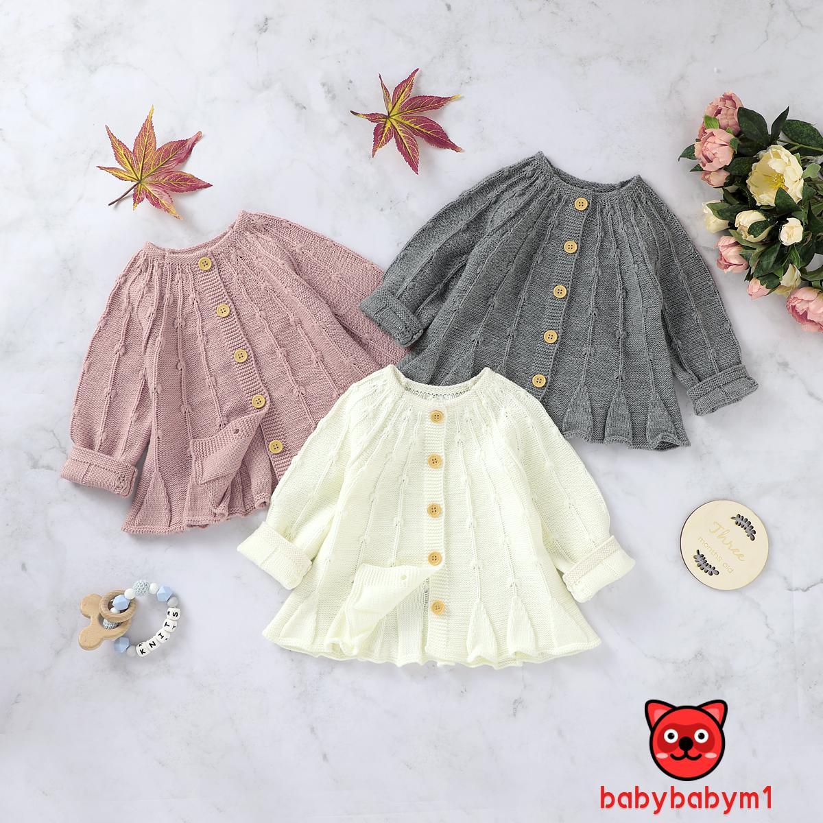 Áo Khoác Cardigan Dệt Kim Thời Trang Cho Bé Gái