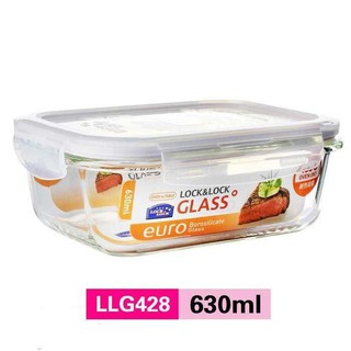 Hộp thủy tinh chữ nhật Lock&Lock 630ml