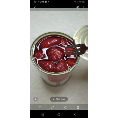 DÂU TÂY NGÂM ĐƯỜNG ĐÓNG HỘP