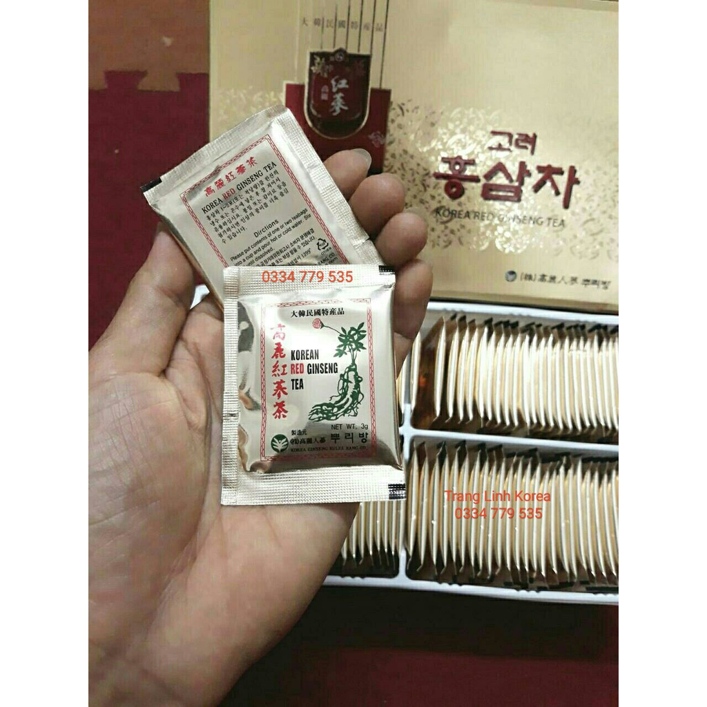  Trà hồng sâm hàn quốc đặc biệt - Trà sâm chính hãng hộp 100 gói - tranglinhkorea | BigBuy360 - bigbuy360.vn