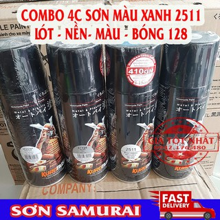 [COMBO 4 BƯỚC] SƠN SAMURAI XANH ĐẦM PHÁ 2511 SIÊU ĐẸP