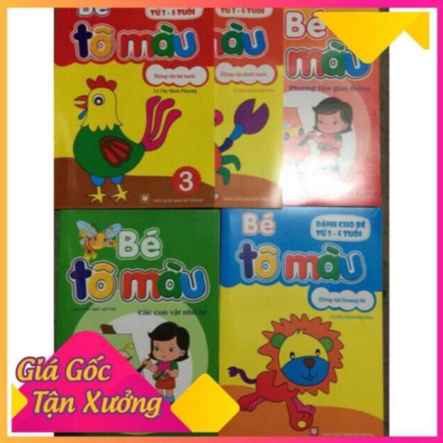 Sale 10 quyển tô mầu 10 chủ đề khác nhau cho trẻ