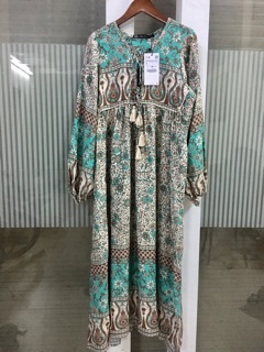 Đầm Zara phong cách boho retro (ảnh thật)