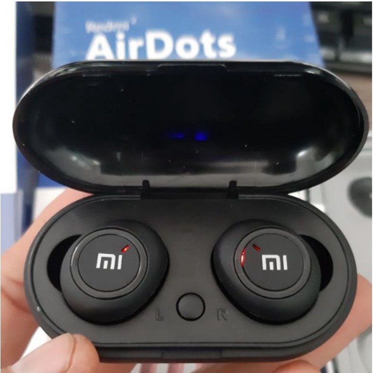 Tai Nghe Bluetooth 5.0 AirDots Redmi 2 True Wireless Kèm Đốc Sạc, Cảm Ứng Đời Mới Nhất